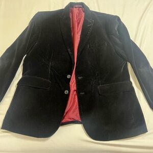 Men's Black Velvet Blazer